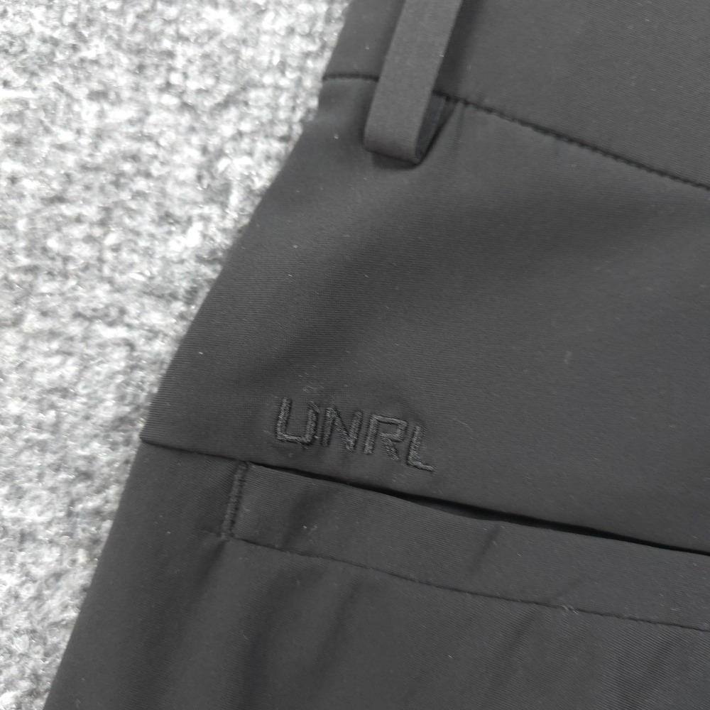 UNRL Pants Mens 32x28 M Black Concourse Chino Stretch Performance Golf‎ Casual - Picture 14 of 14